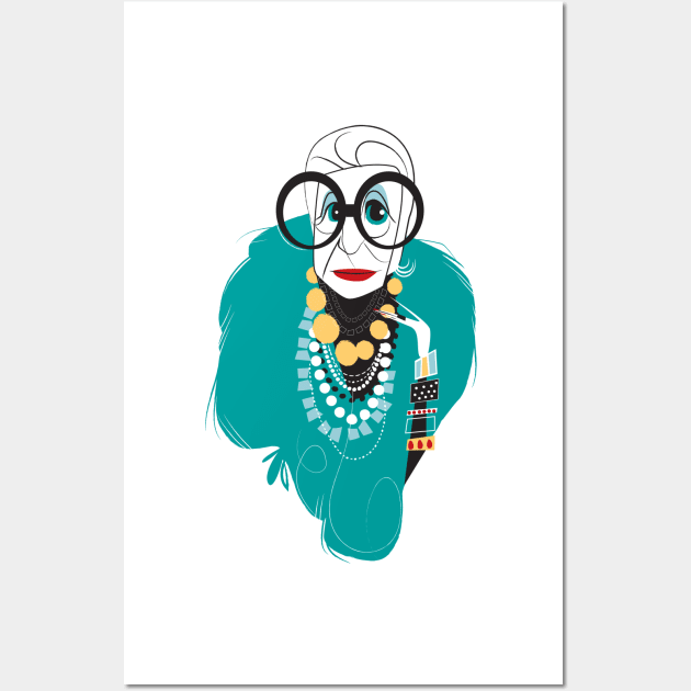 Iris Apfel Wall Art by breakfastjones